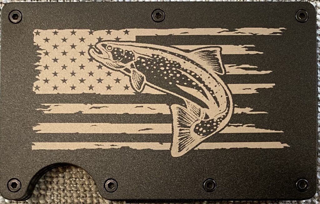 Trout with American Flag