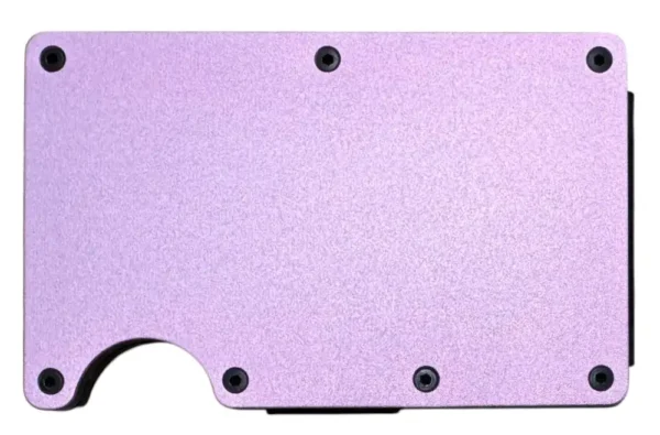 lavender metal wallet