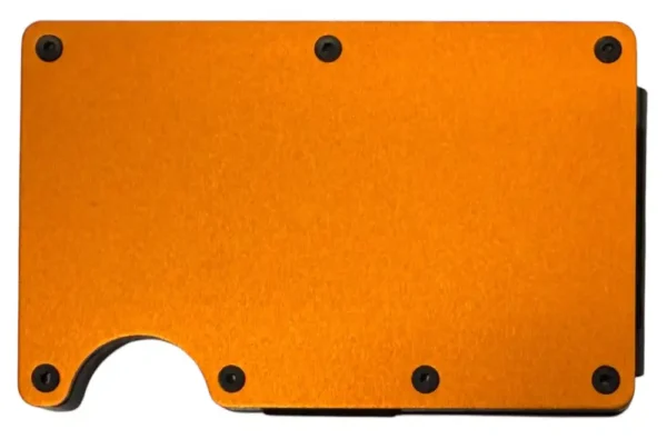 orange metal wallet