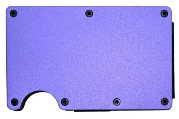 purple metal wallet